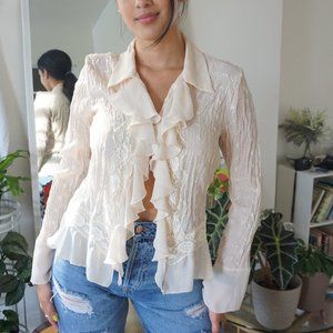 [SOLD] Vintage 70s Ruffle Top